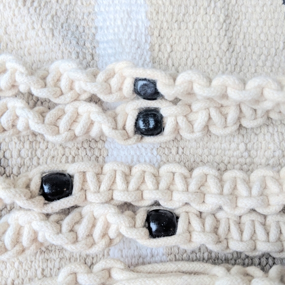 Beaded Macrame Succulent Hanger - Picture 6 of 7